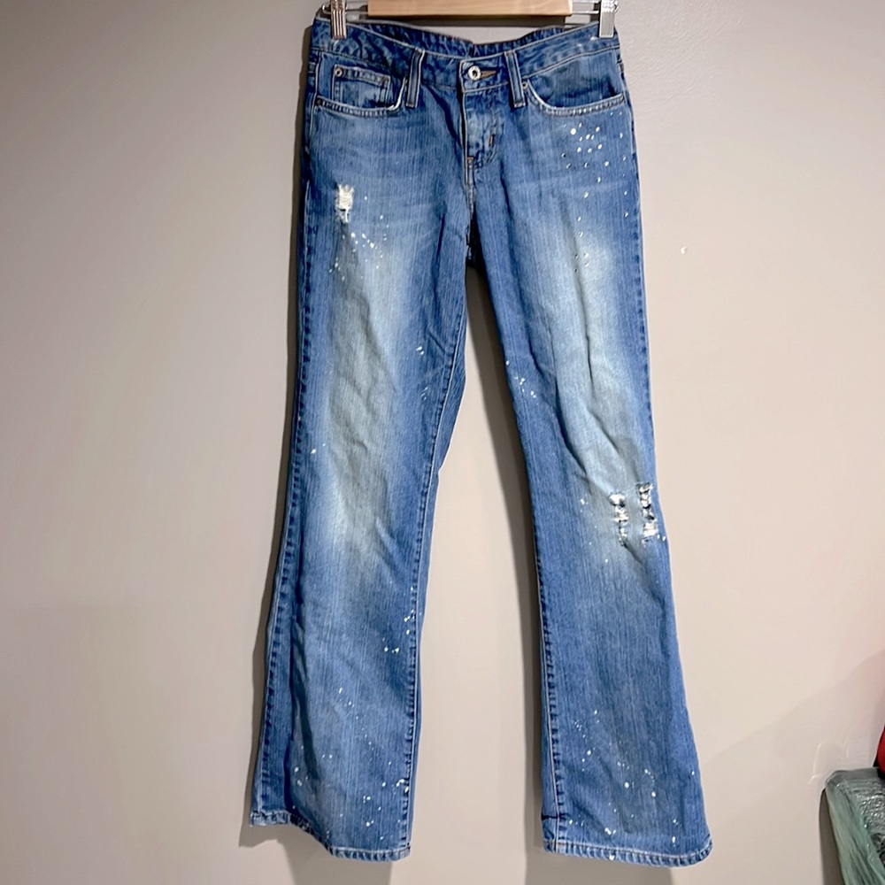 Hint Vintage Distressed Blue Washed Jean